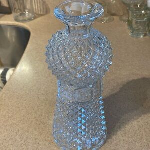 Vintage OBERGLASS MCM decanter. No stopper 9 inch. Excellent condition